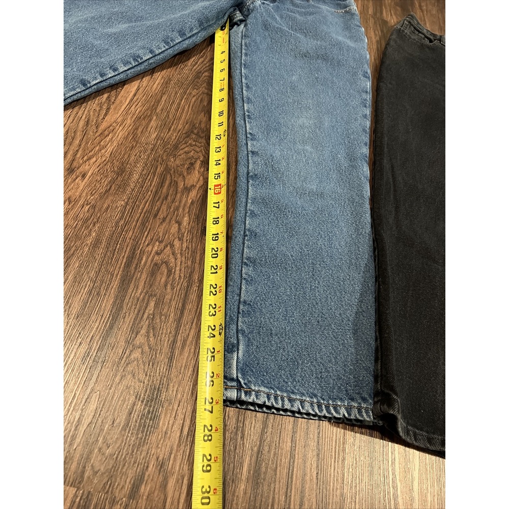 L.L. Bean Original Fit/Relaxed Blue And Black Jeans Size 8R Lot Of 2 - Picture 7 of 11